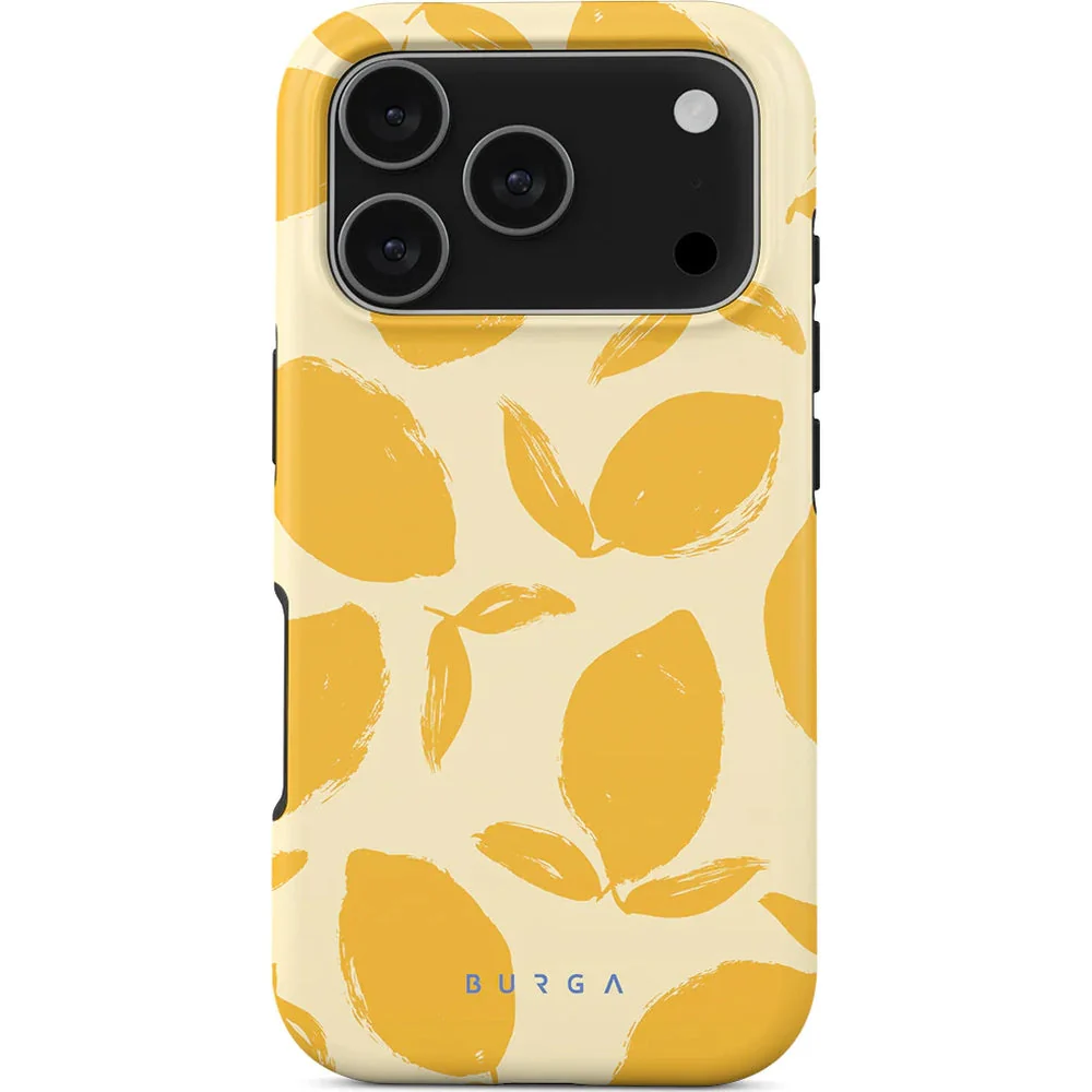 Handyhülle für iPhone Air, Burga Lemon Tart Tough Magnetic, Gelb mit Zitronenmuster