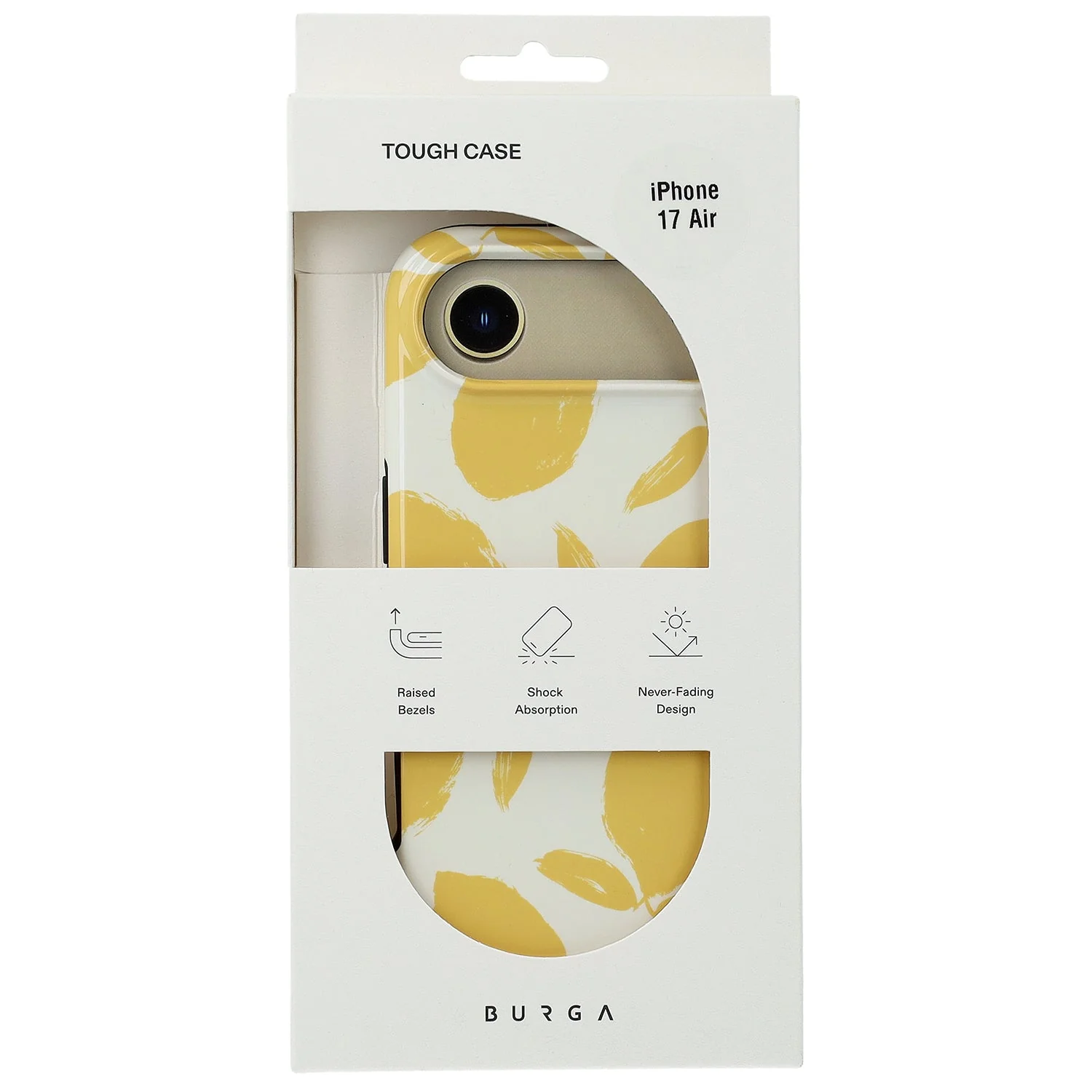 Handyhülle für iPhone Air, Burga Lemon Tart Tough Magnetic, Gelb mit Zitronenmuster - Image 6