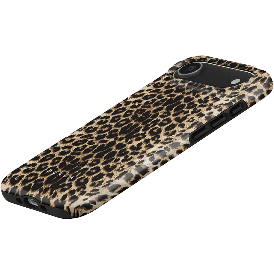 Handyhülle für iPhone Air, Burga Player Tough Magnetic, Braun mit Leopardenmuster - Image 2