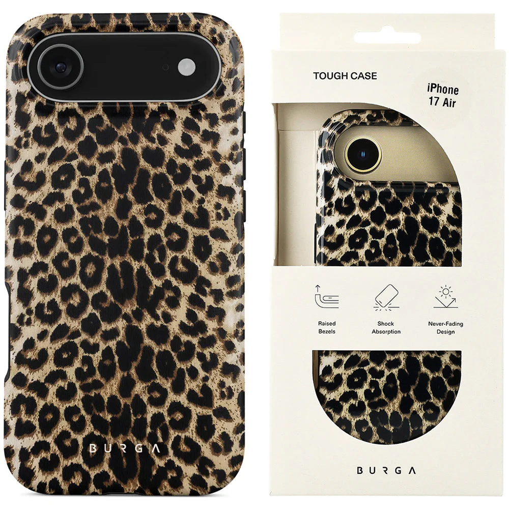 Handyhülle für iPhone Air, Burga Player Tough Magnetic, Braun mit Leopardenmuster - Image 5