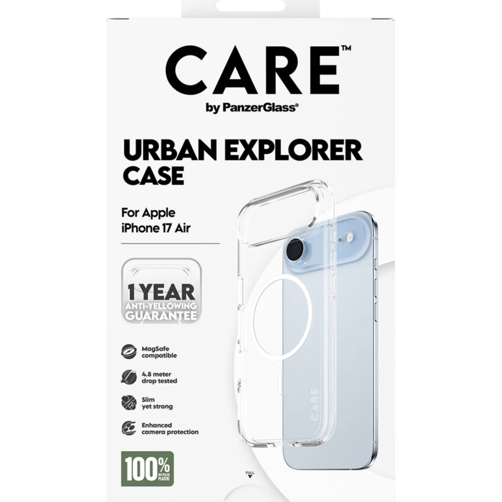 Handyhülle für iPhone Air, CARE by PanzerGlass Flagship Urban Explorer mit MagSafe, Transparent und Weiß - Image 3