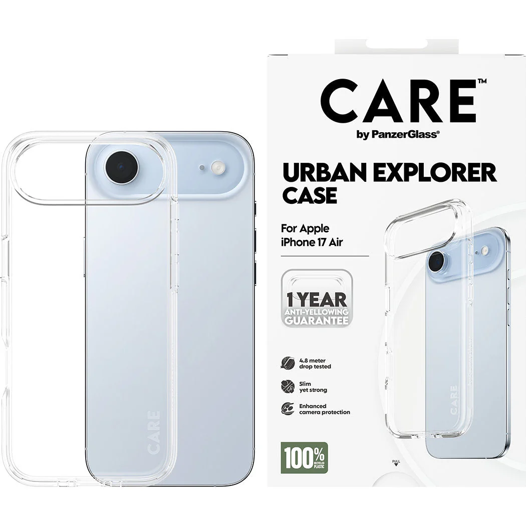 Handyhülle für iPhone Air, CARE by PanzerGlass Flagship Urban Explorer, Transparent - Image 3