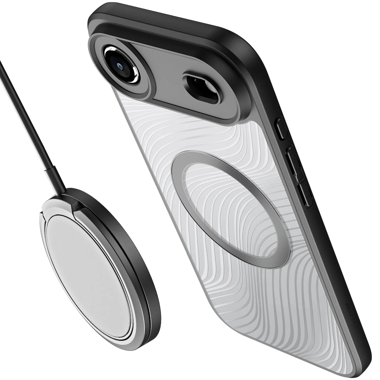 Handyhülle für iPhone Air, Dux Ducis Aimo Mag, Transparent mit schwarzen Rahmen - Image 3
