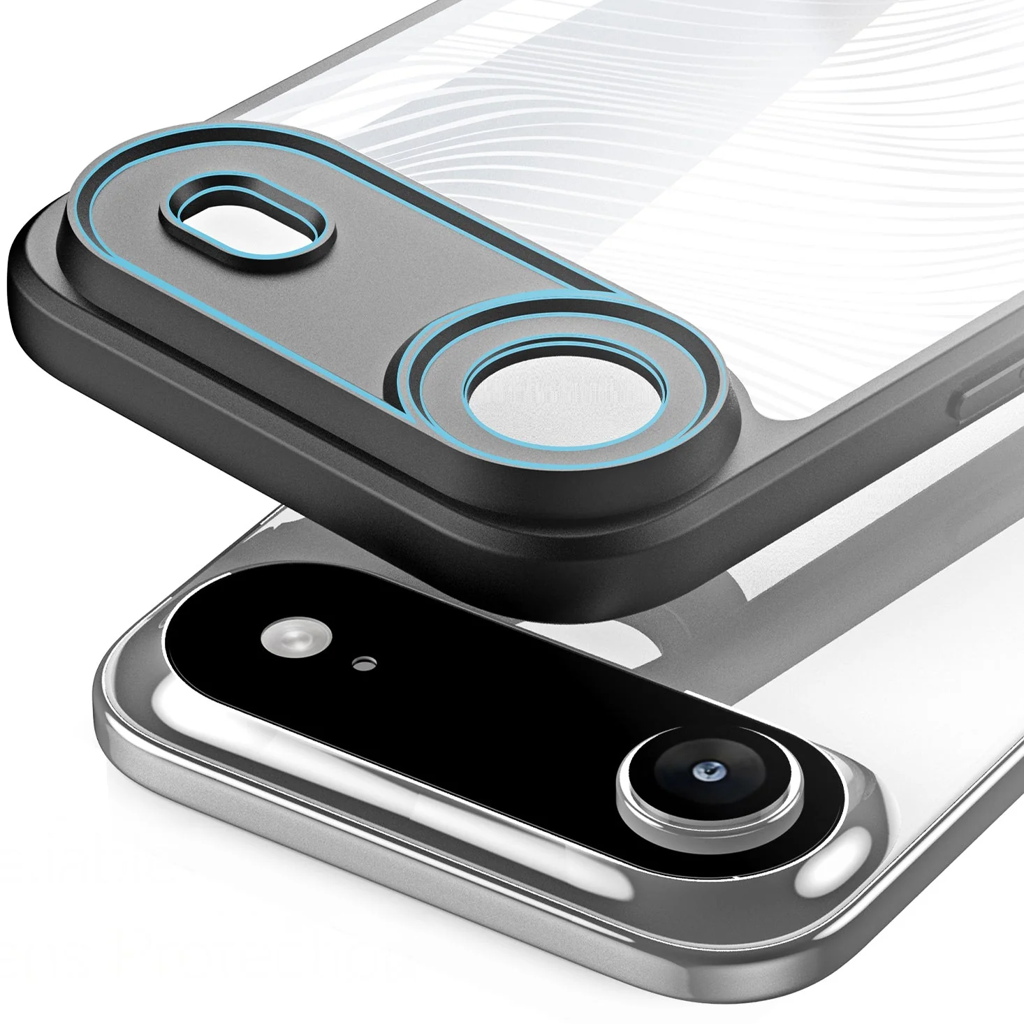 Handyhülle für iPhone Air, Dux Ducis Aimo, Transparent mit schwarzen Rahmen - Image 5