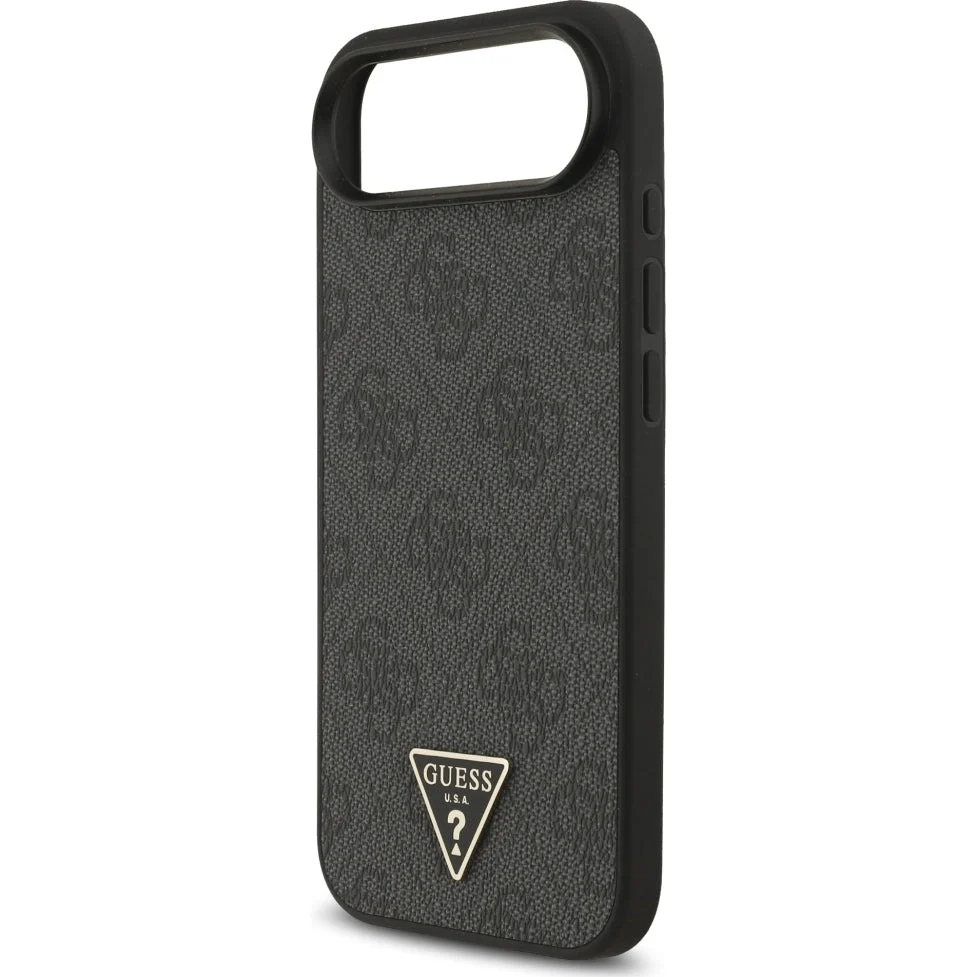 Handyhülle für iPhone Air, Guess 4G Strap Triangle Logo MagSafe, Schwarz - Image 5