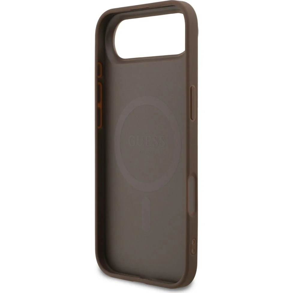 Handyhülle für iPhone Air, Guess Hardcase 4G Ring Classic Logo mit MagSafe, Braun - Image 2