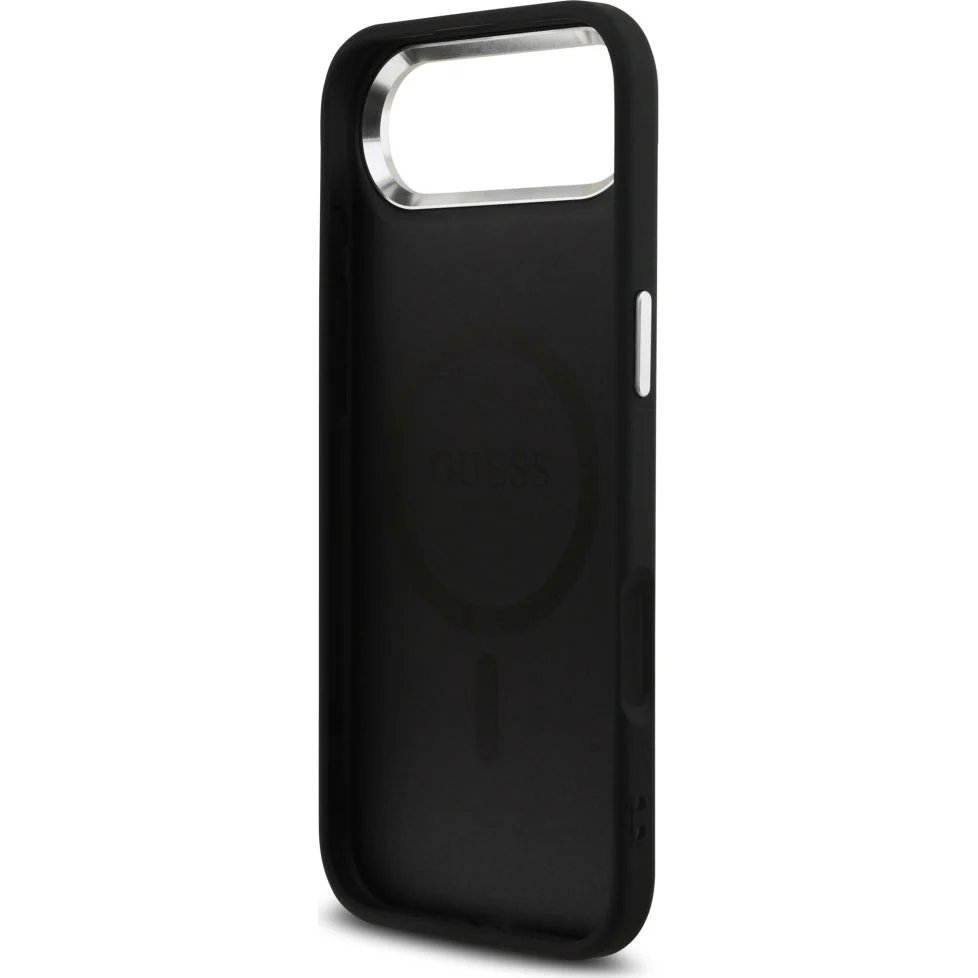 Handyhülle für iPhone Air, Guess HardCase Leather 4G Triangle Strass, Schwarz - Image 7