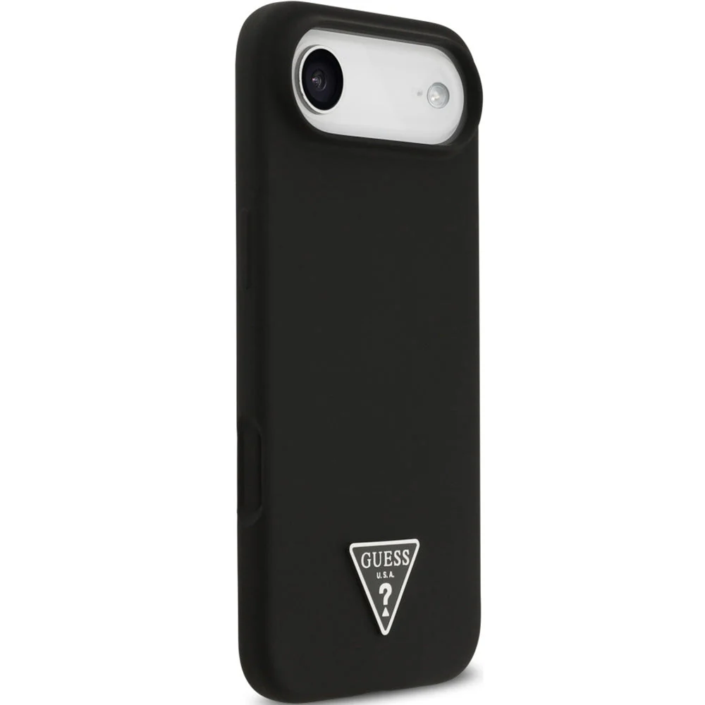 Handyhülle für iPhone Air, Guess Hardcase Silicone Triangle Logo mit MagSafe, Schwarz - Image 8