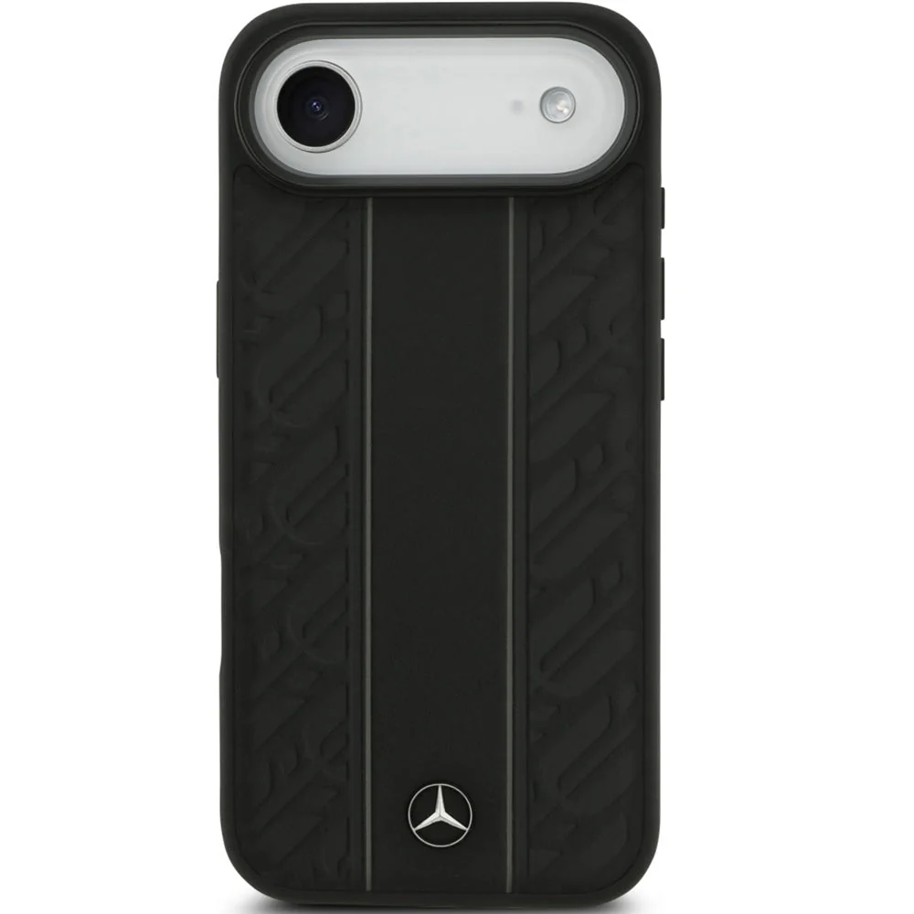 Handyhülle für iPhone Air, Mercedes-Benz Leather Laurel Leaves Stripes mit MagSafe, Schwarz - Image 5
