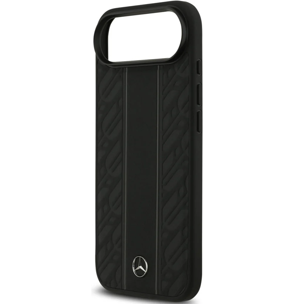 Handyhülle für iPhone Air, Mercedes-Benz Leather Laurel Leaves Stripes mit MagSafe, Schwarz - Image 6