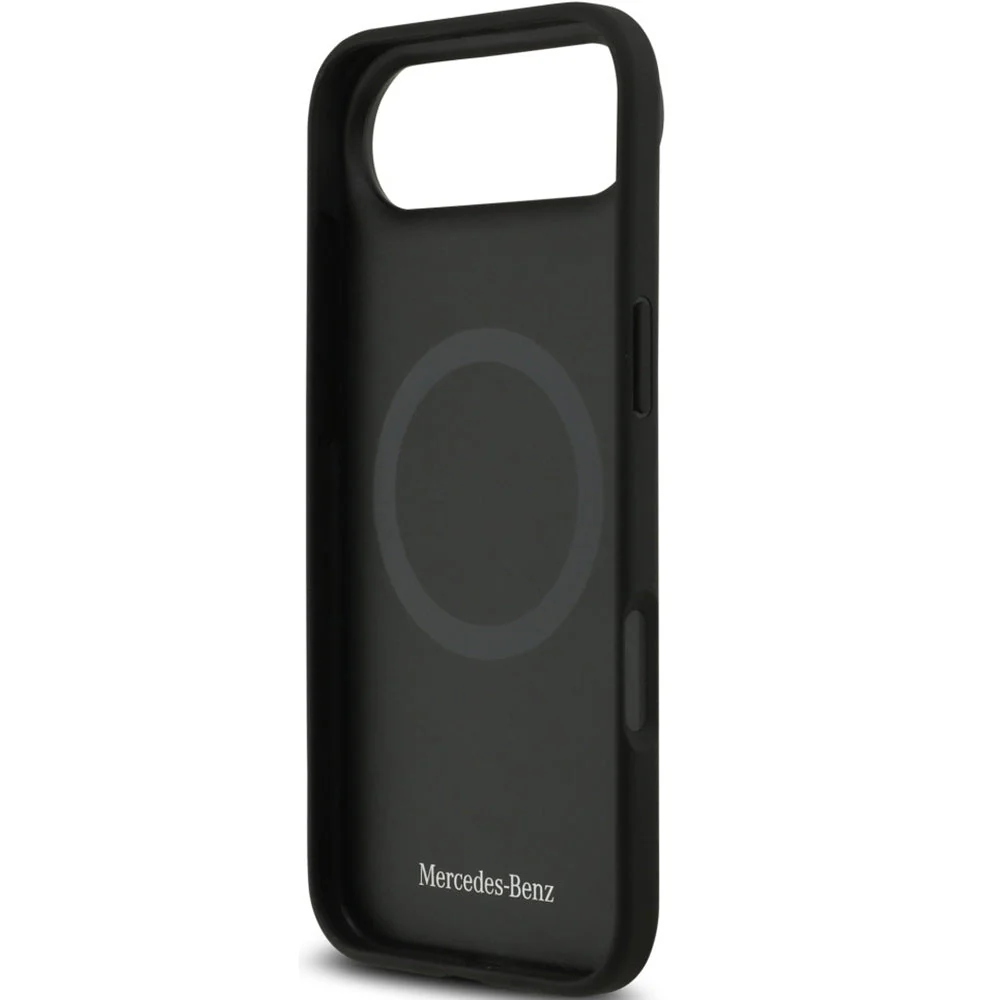 Handyhülle für iPhone Air, Mercedes-Benz Leather Laurel Leaves Stripes mit MagSafe, Schwarz - Image 7