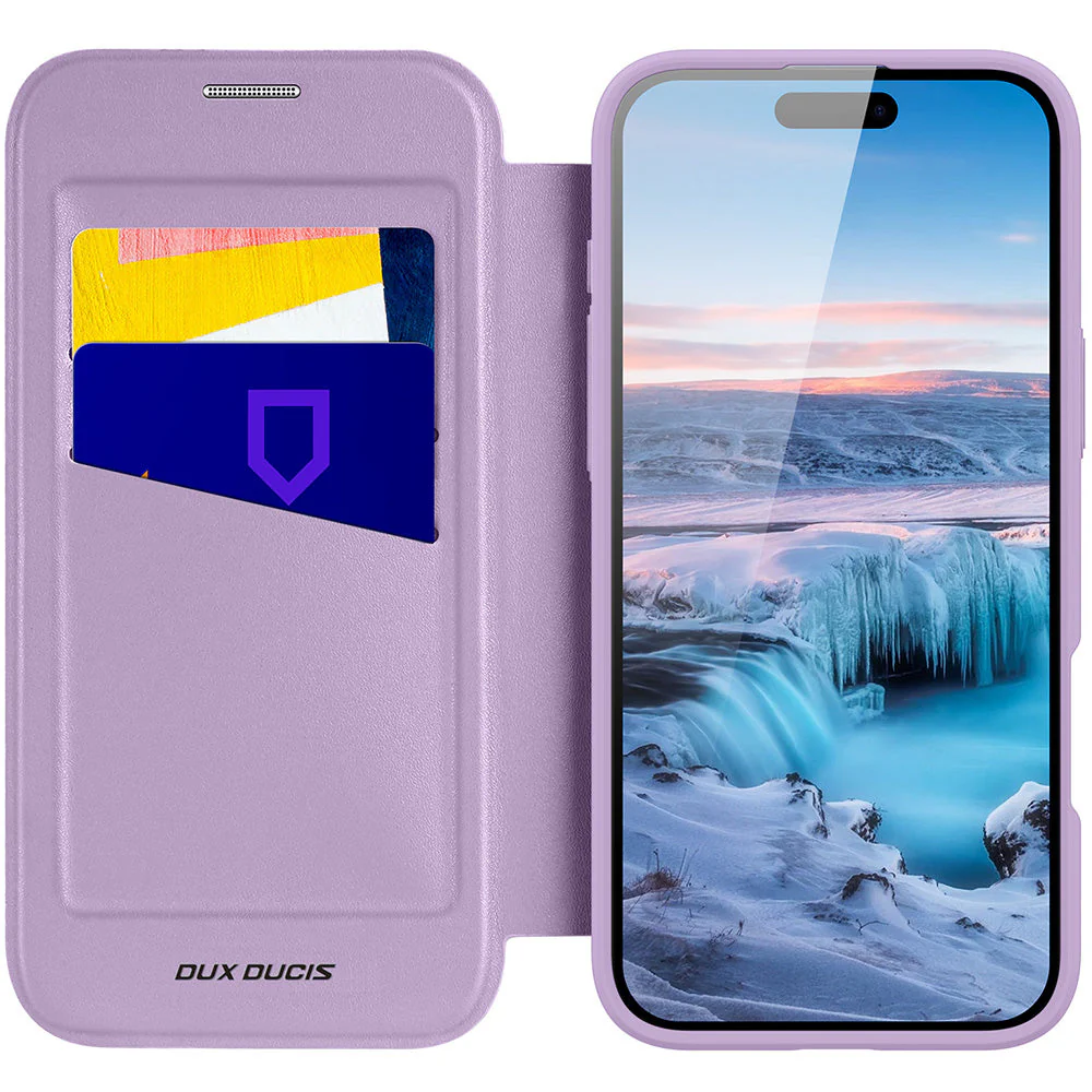 Handyhülle für iPhone Air mit MagSafe, Dux Ducis Skin X Pro Magnetic, Transparent und Violett - Image 5