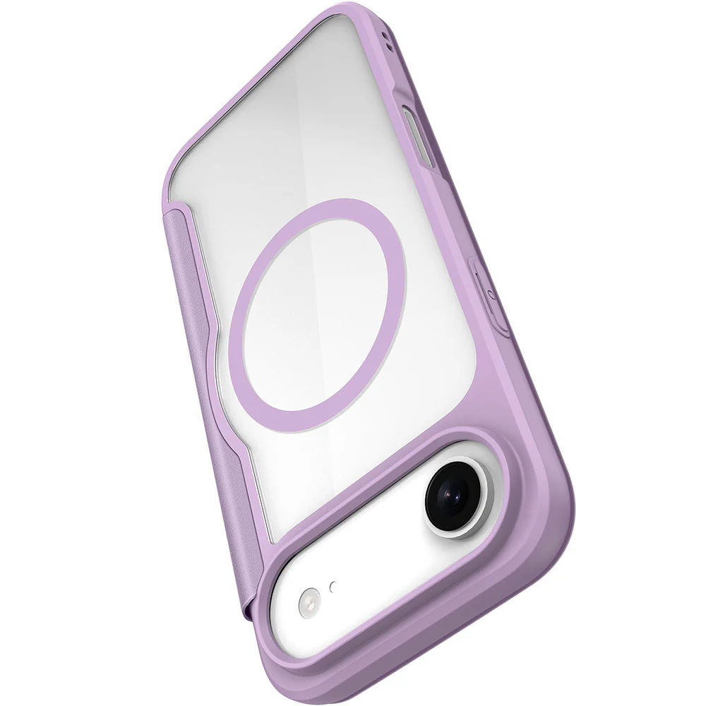 Handyhülle für iPhone Air mit MagSafe, Dux Ducis Skin X Pro Magnetic, Transparent und Violett - Image 6