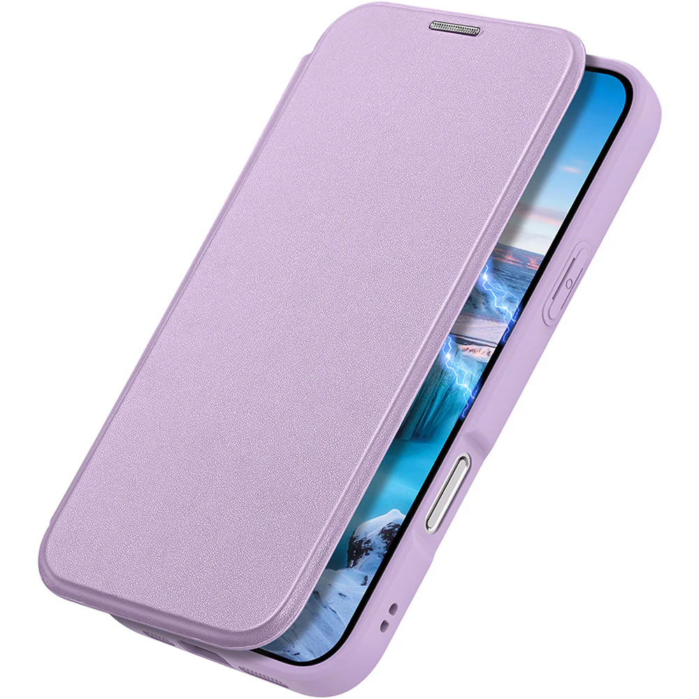 Handyhülle für iPhone Air mit MagSafe, Dux Ducis Skin X Pro Magnetic, Transparent und Violett - Image 8