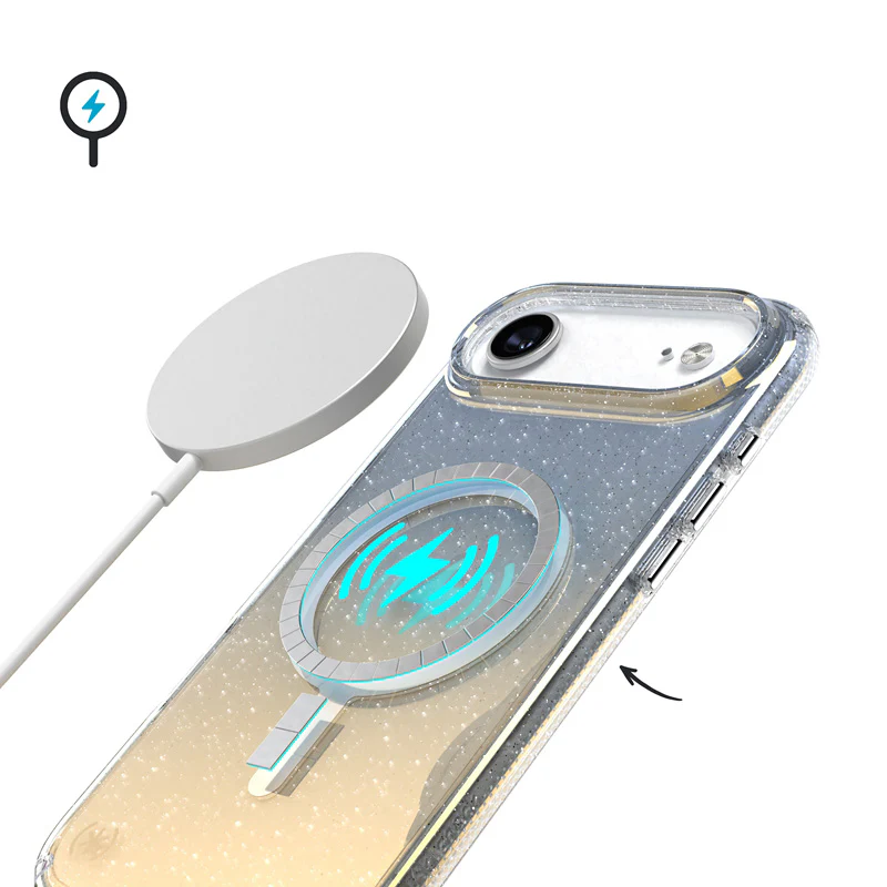 Handyhülle für iPhone Air, Speck Presidio Lux MagSafe, Blau mit Glitzer - Image 6