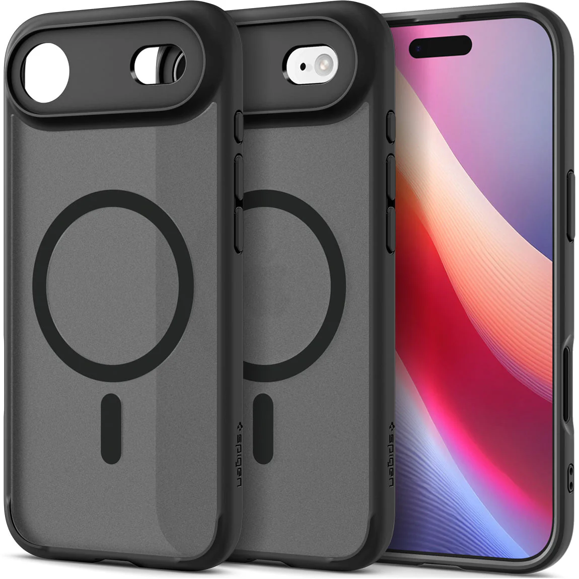 Handyhülle für iPhone Air, Spigen Ultra Hybrid Mag mit MagSafe, Durchscheinend-Schwarz - Image 15