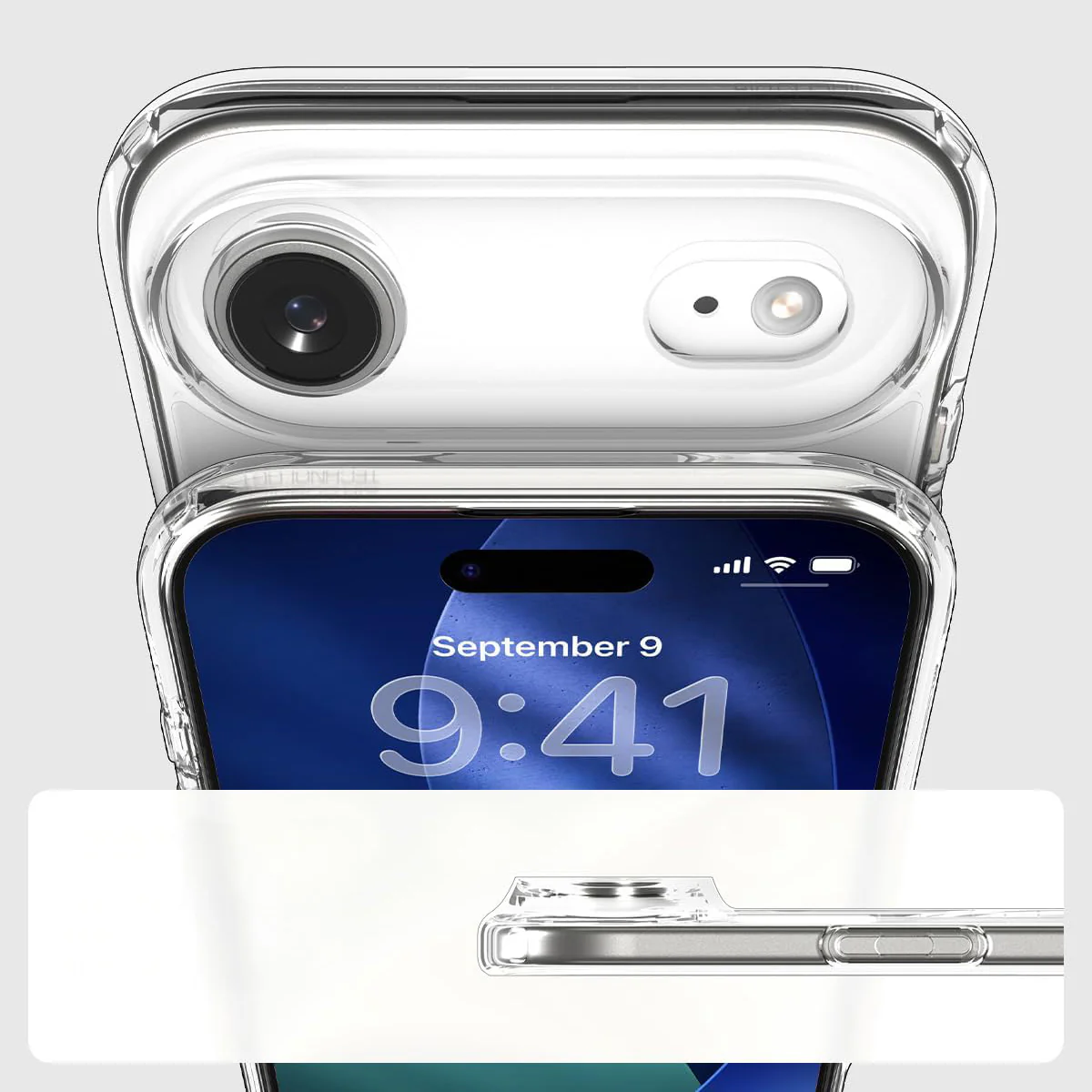 Handyhülle für iPhone Air, Spigen Ultra Hybrid Mag mit MagSafe, Transparent-Weiß - Image 11