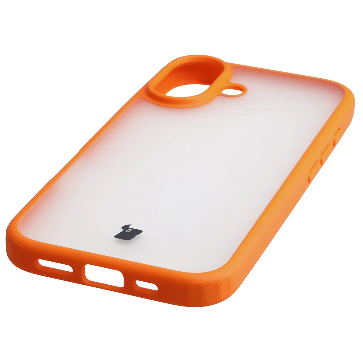 Handyhülle für iPhone 17, Bizon Case Angelo, Semitransparent mit orangefarbenem Rahmen - Image 5