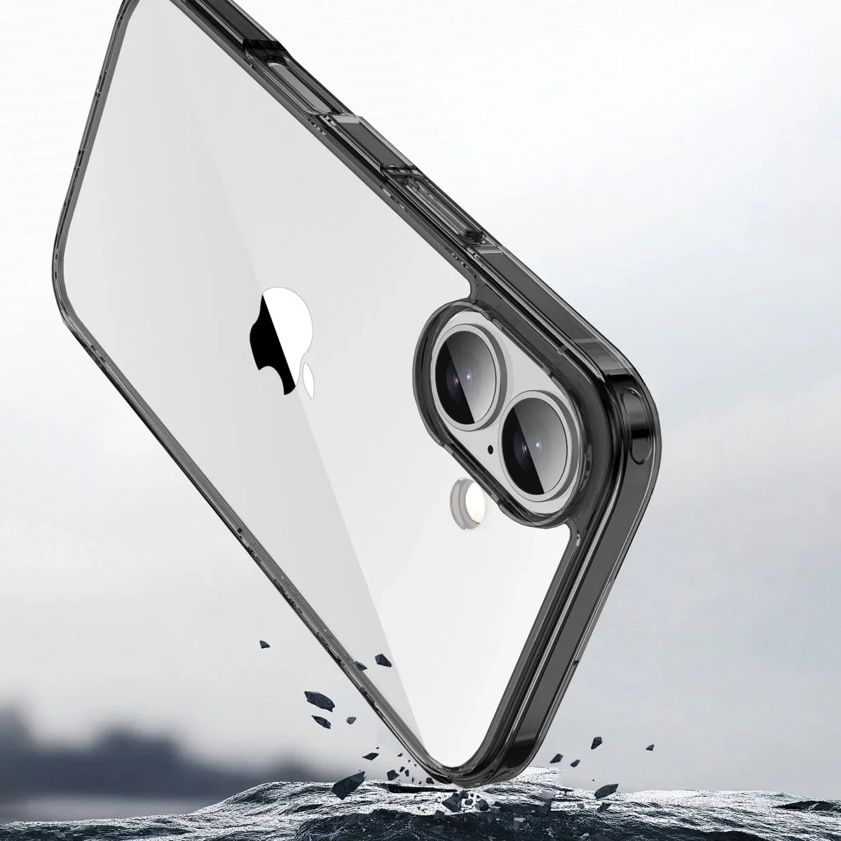 Handyhülle für iPhone 17, Bizon Case Halo, Getönt-Schwarz - Image 6