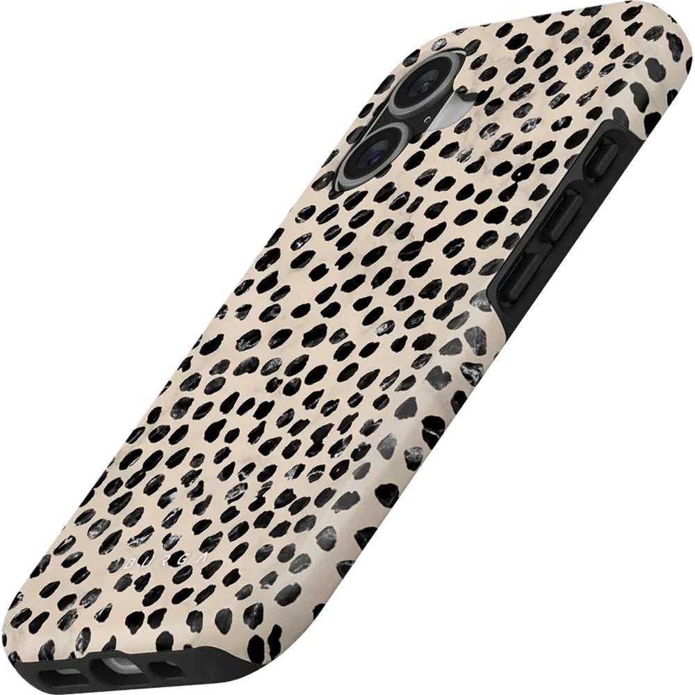 Handyhülle für iPhone 17, Burga Almond Latte Tough Magnetic, Beige mit schwarzen Punkten - Image 5