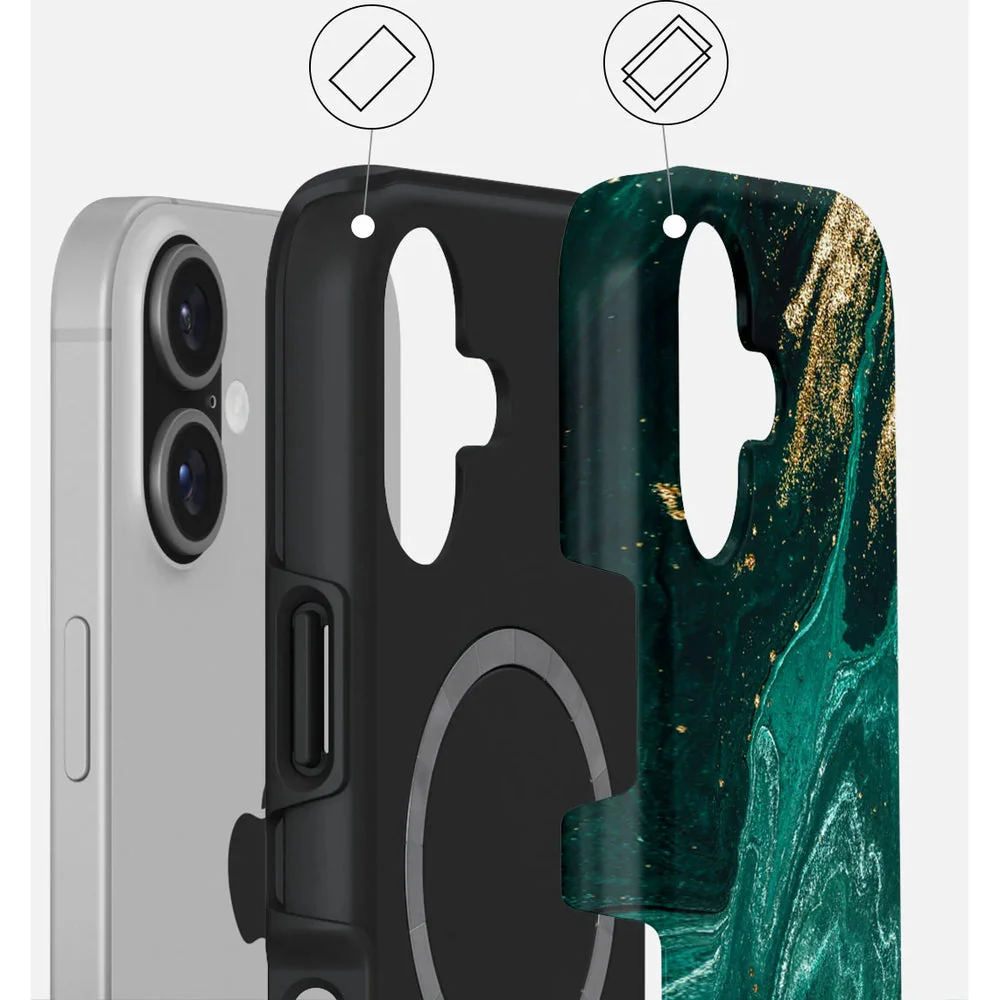 Handyhülle für iPhone 17, Burga Emerald Pool Tough Magnetic, Mehrfarbig marine - Image 2