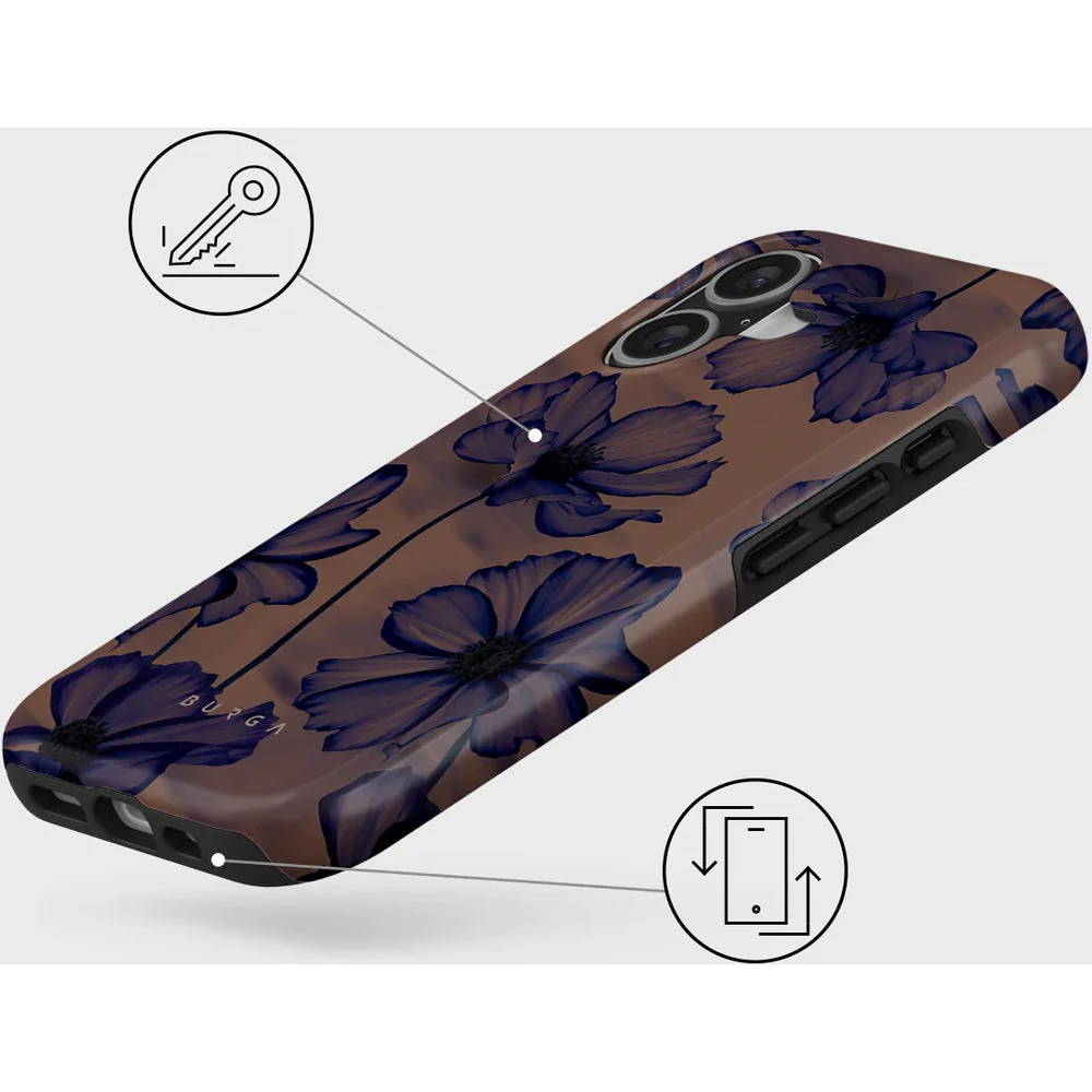 Handyhülle für iPhone 17, Burga Velvet Night Tough Magnetic, Braun und marineblau - Image 3