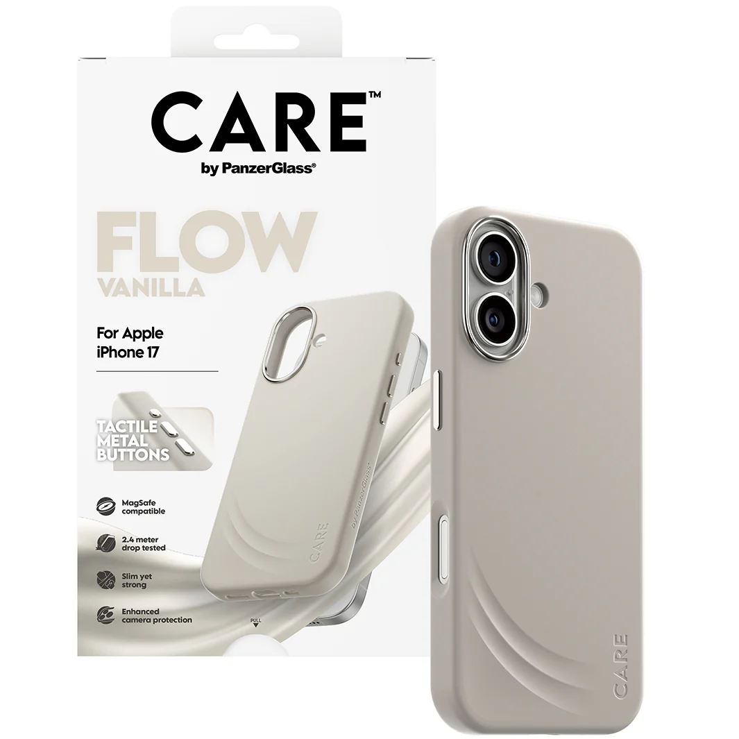 Handyhülle für iPhone 17, CARE by PanzerGlass Fashion Case Flow, Beige - Image 5
