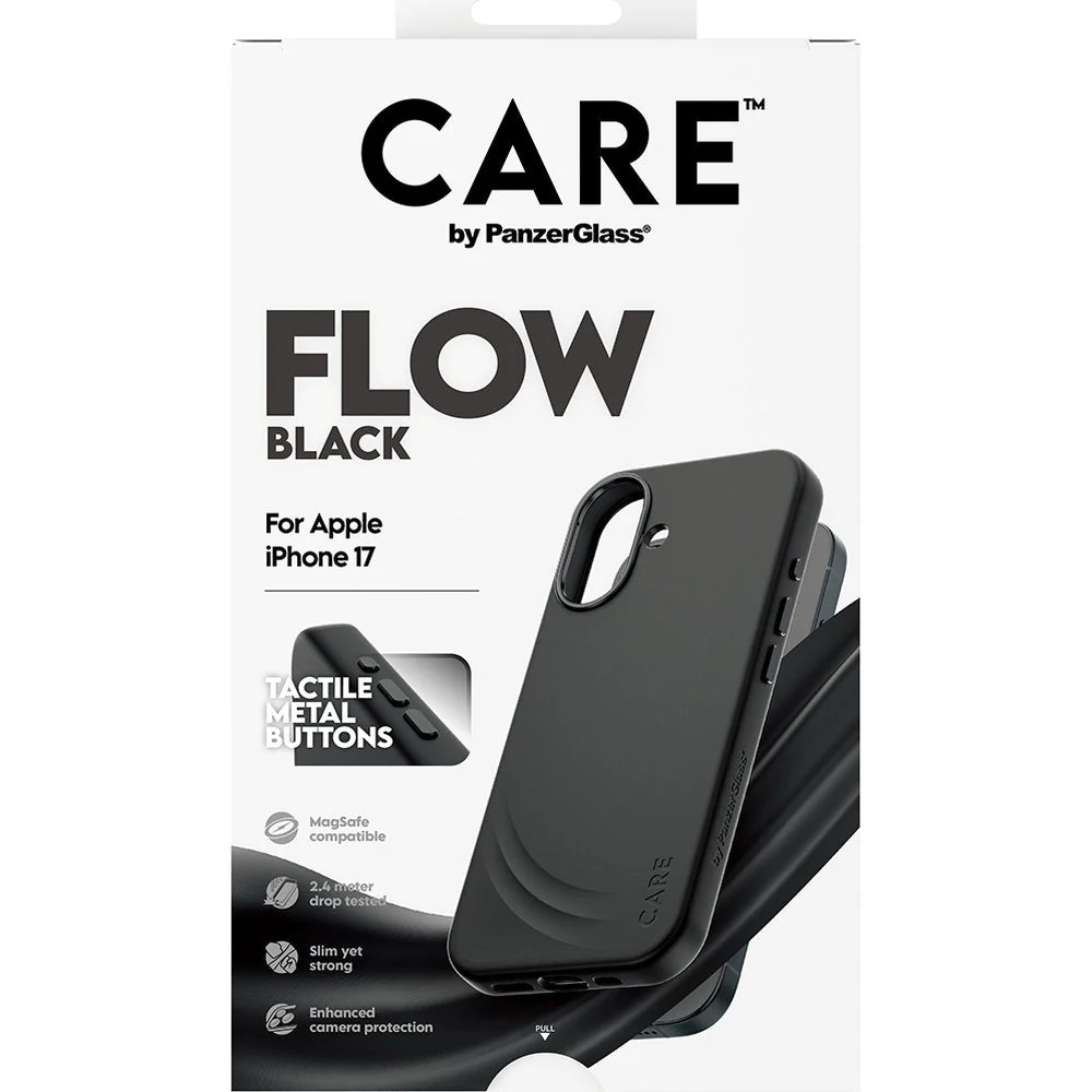 Handyhülle für iPhone 17, CARE by PanzerGlass Fashion Case Flow, Schwarz - Image 2
