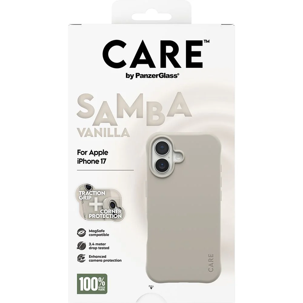 Handyhülle für iPhone 17, CARE by PanzerGlass Fashionable Samba MagSafe, Grau - Image 5