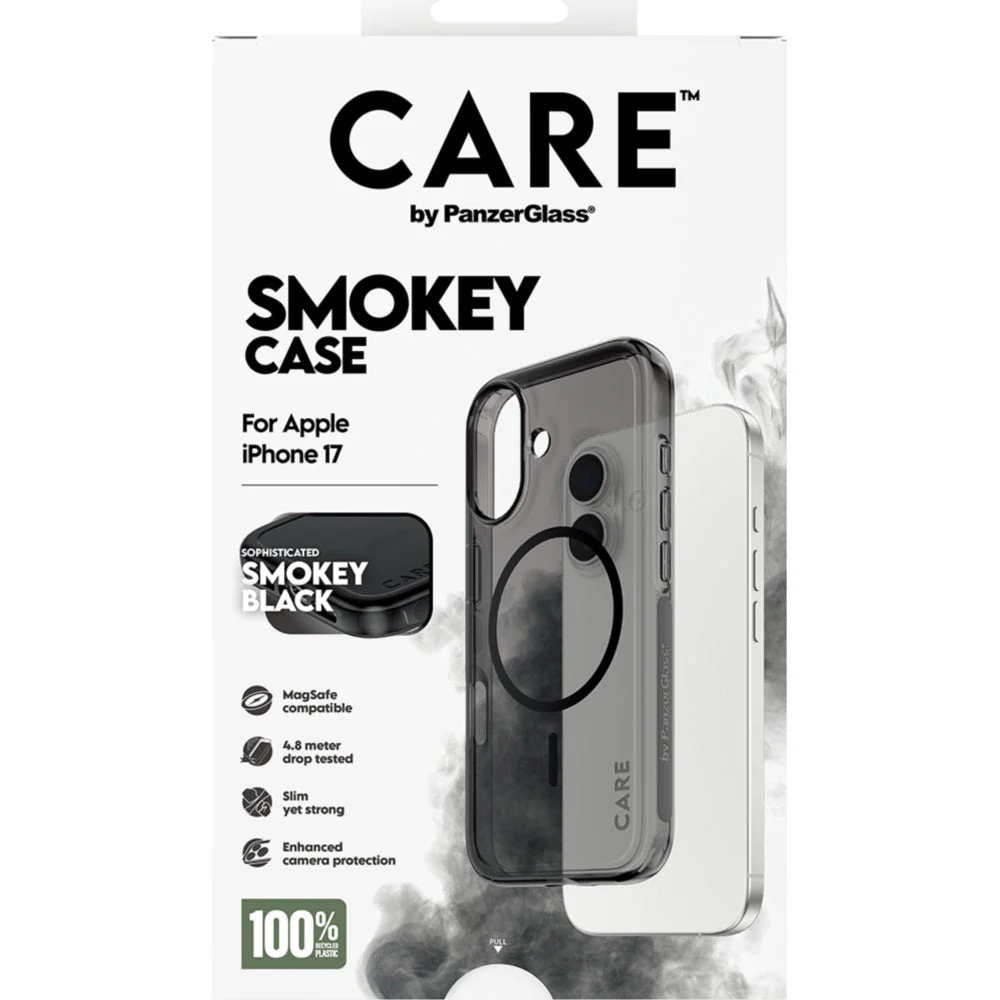 Handyhülle für iPhone 17, CARE by PanzerGlass Flagship Smokey mit MagSafe, Rauchfarben - Image 2