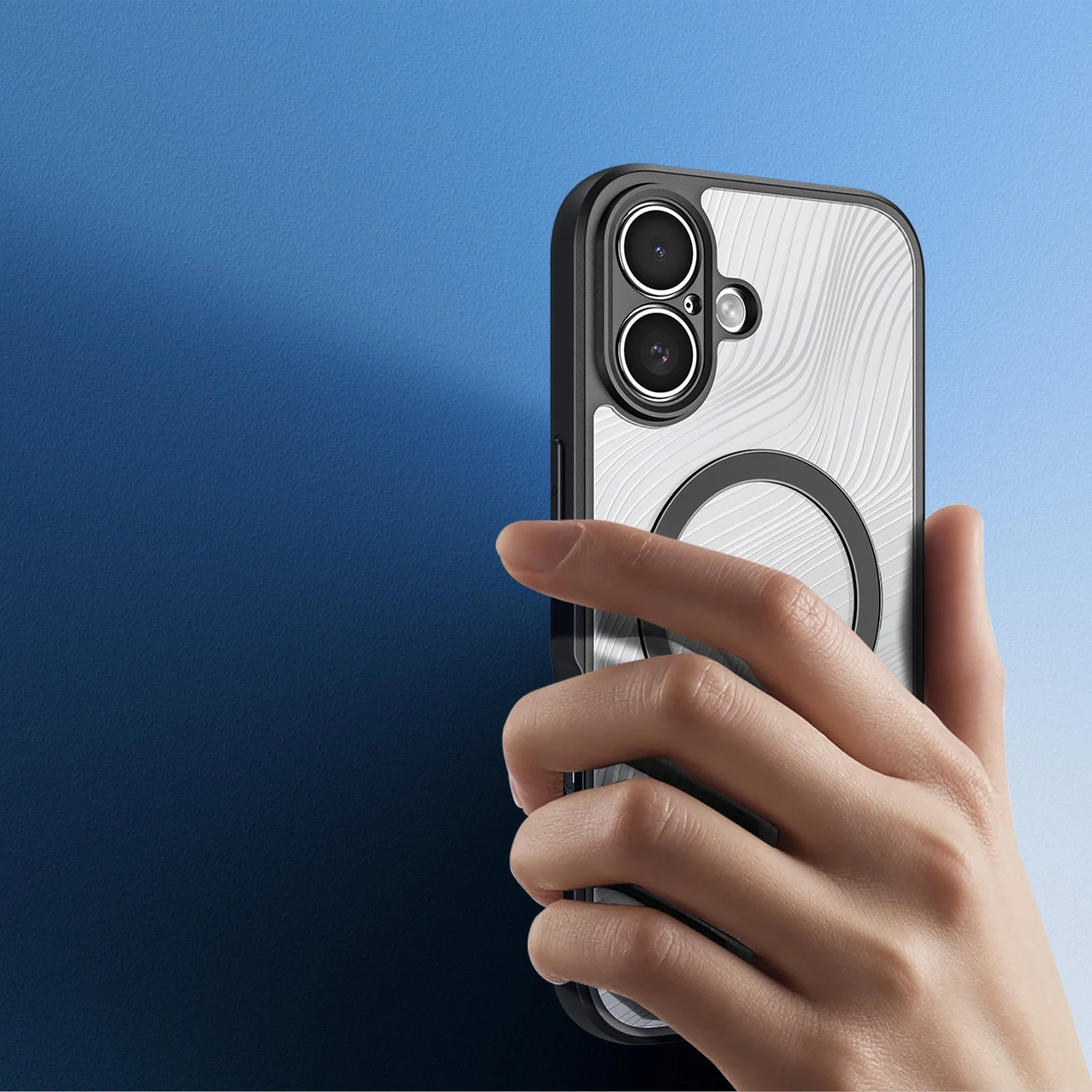 Handyhülle für iPhone 17, Dux Ducis Aimo Mag, Transparent mit schwarzen Rahmen - Image 11