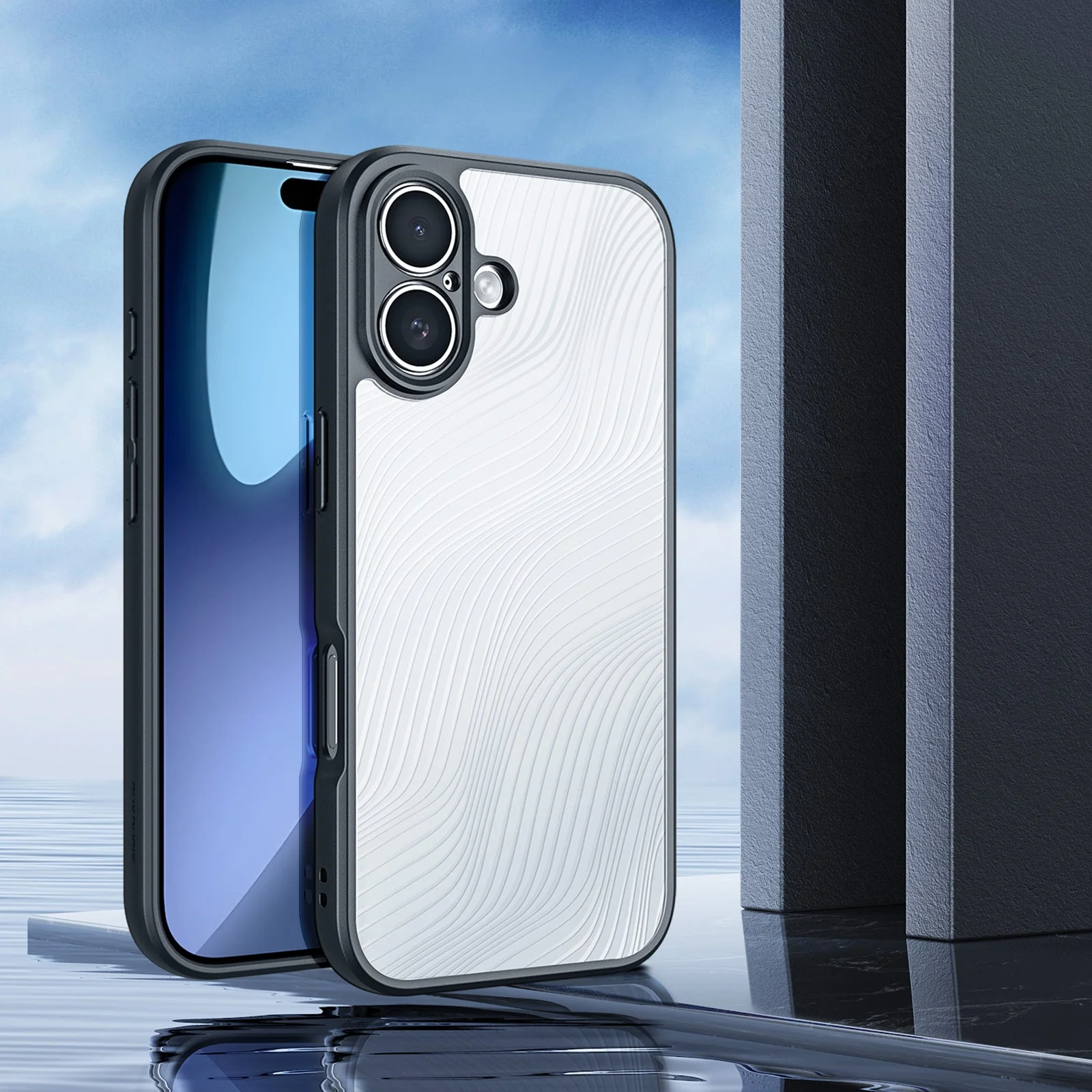 Handyhülle für iPhone 17, Dux Ducis Aimo, Transparent mit schwarzen Rahmen - Image 10