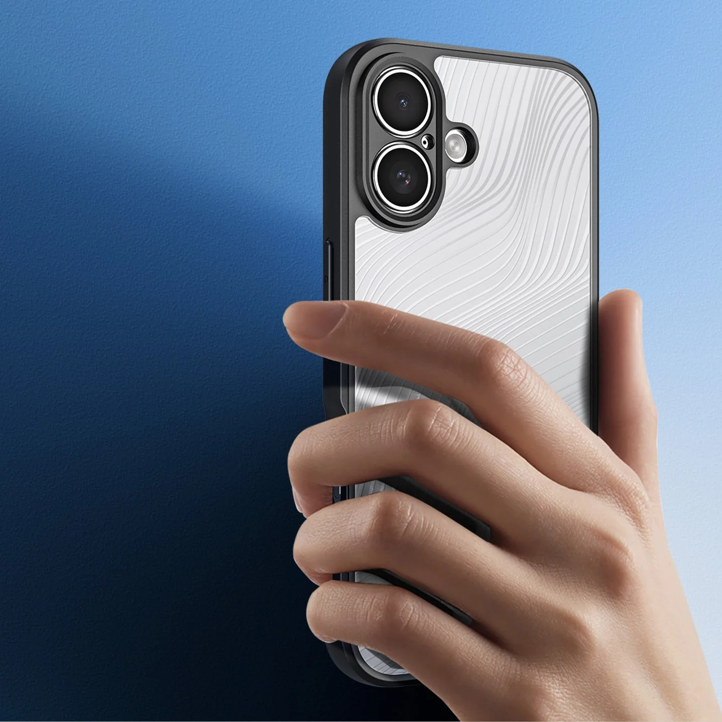 Handyhülle für iPhone 17, Dux Ducis Aimo, Transparent mit schwarzen Rahmen - Image 11