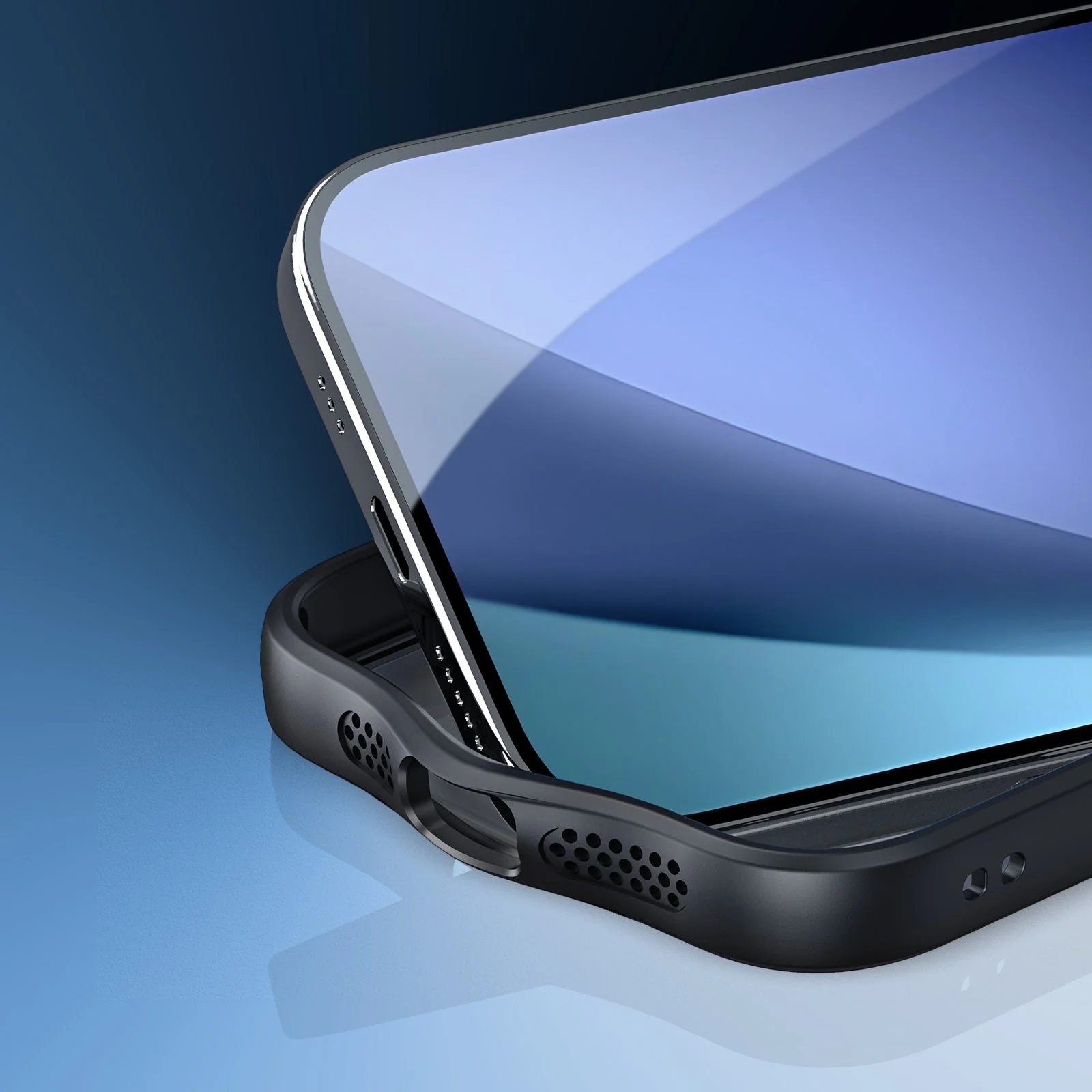 Handyhülle für iPhone 17, Dux Ducis Aimo, Transparent mit schwarzen Rahmen - Image 14