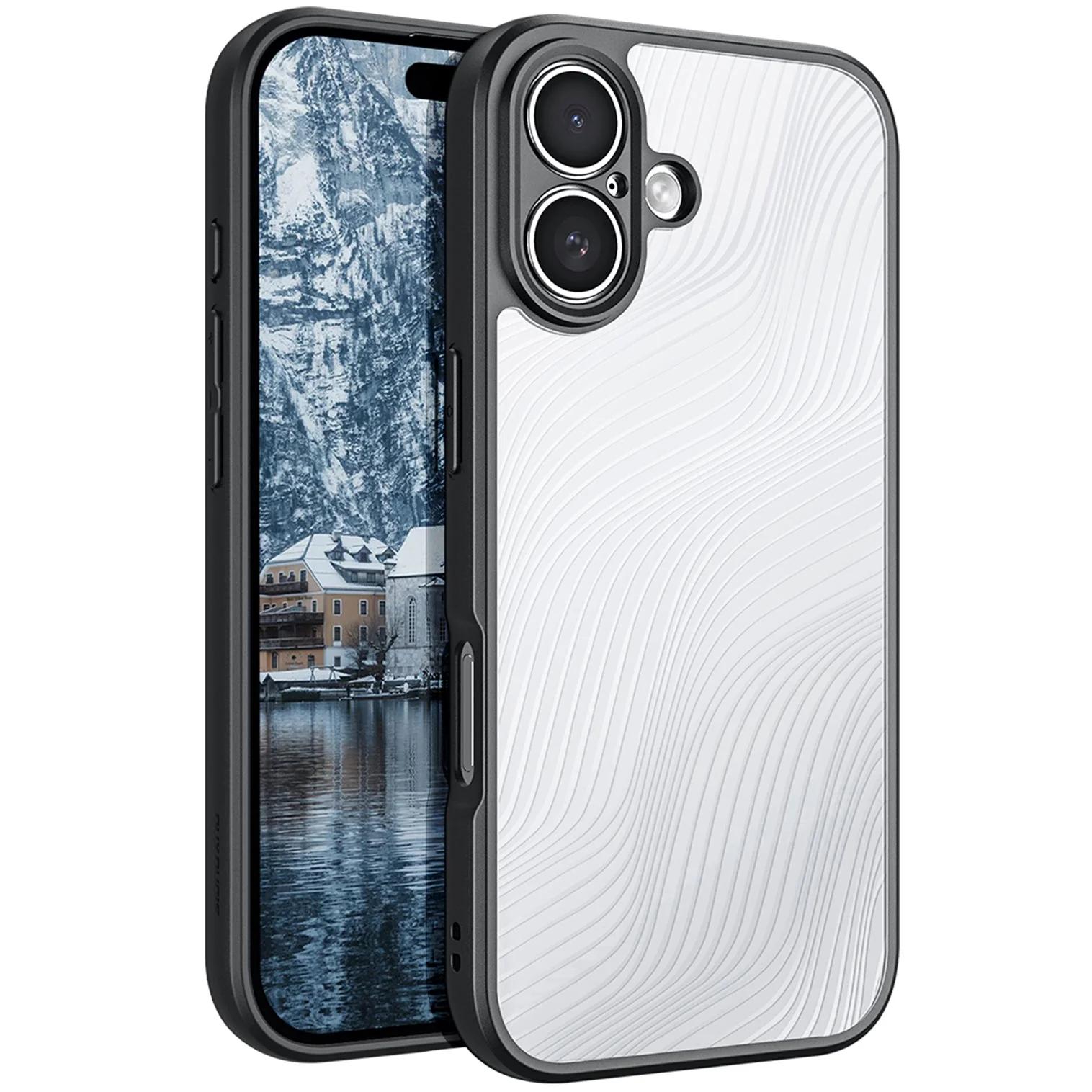 Handyhülle für iPhone 17, Dux Ducis Aimo, Transparent mit schwarzen Rahmen - Image 4