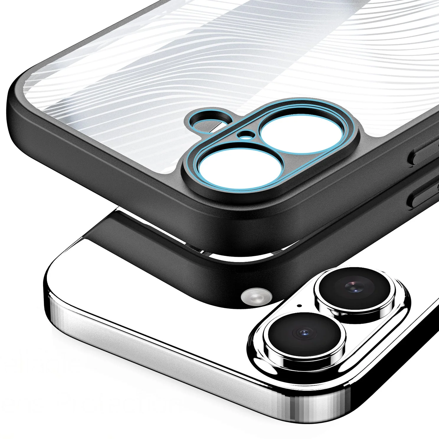 Handyhülle für iPhone 17, Dux Ducis Aimo, Transparent mit schwarzen Rahmen - Image 6