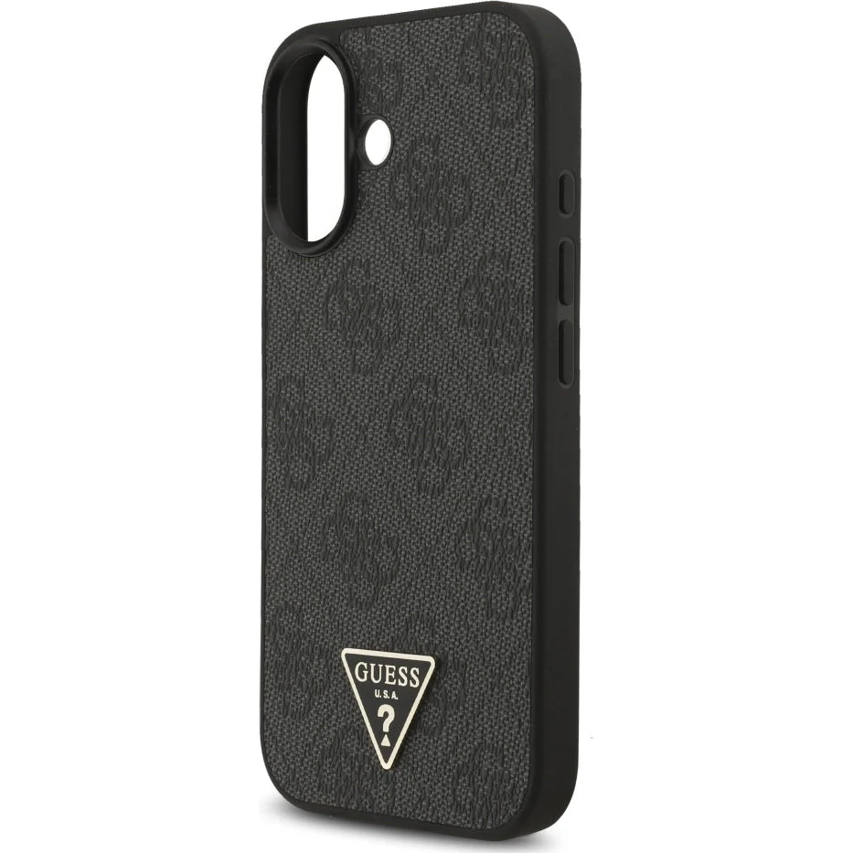 Handyhülle für iPhone 17, Guess 4G Strap Triangle Logo MagSafe, Schwarz - Image 5