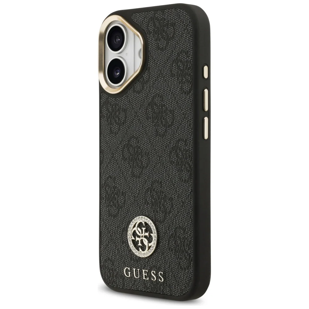 Handyhülle für iPhone 17, Guess 4G Strass Logo. mit MagSafe, Schwarz - Image 7