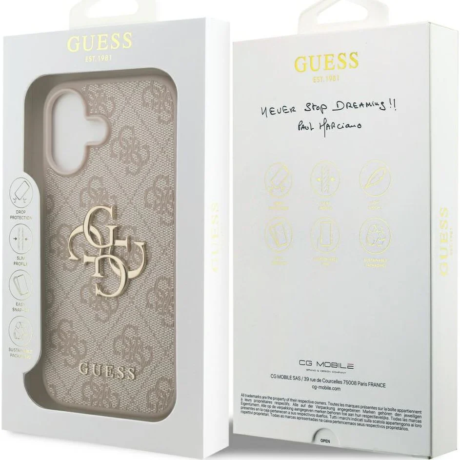 Handyhülle für iPhone 17, Guess Hardcase 4G Big Metal Logo, Rosa - Image 8