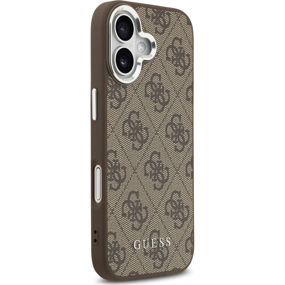 Handyhülle für iPhone 17, Guess Hardcase 4G Classic Logo MagSafe, Braun - Image 4