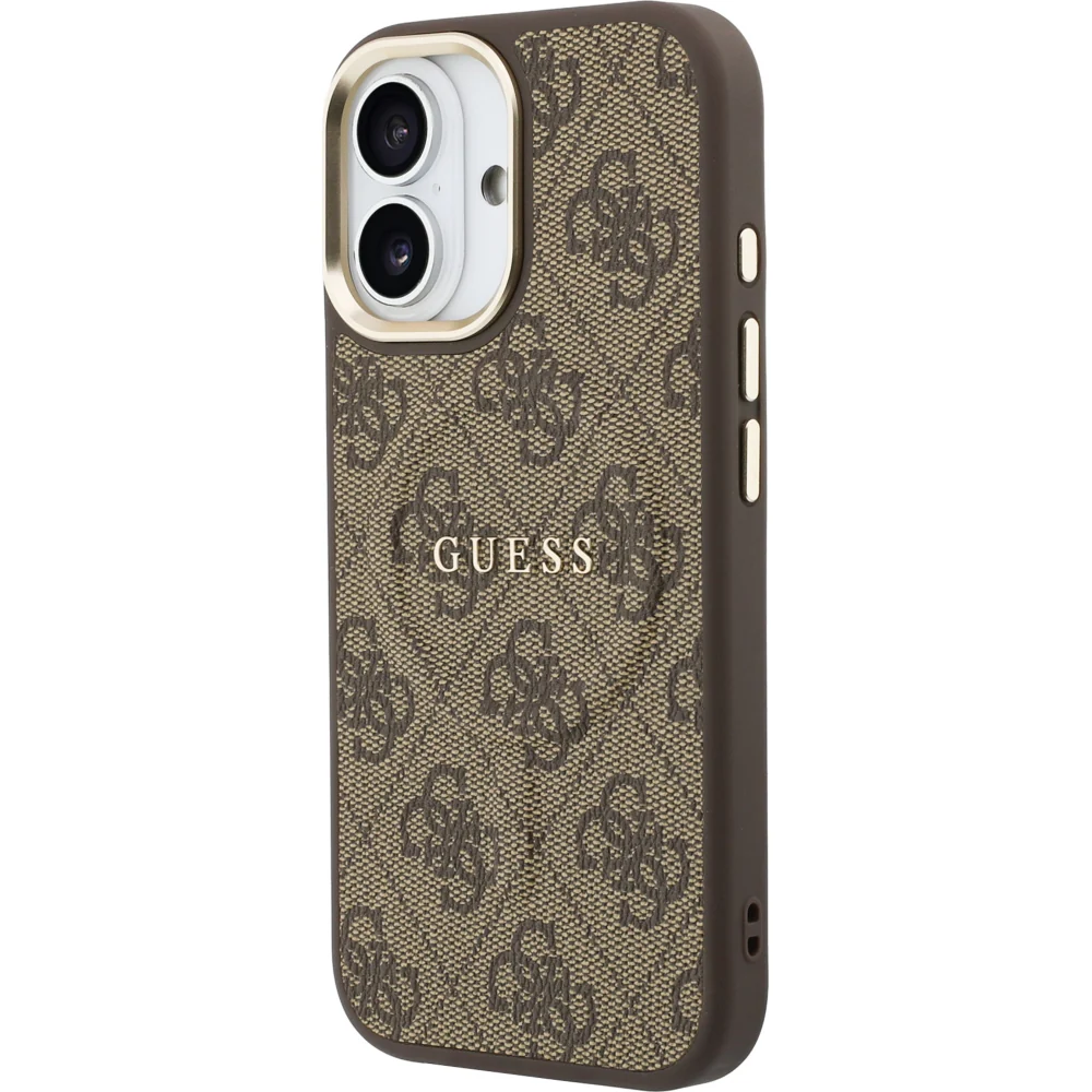 Handyhülle für iPhone 17, Guess Hardcase 4G Classic MagSafe, Braun - Image 2