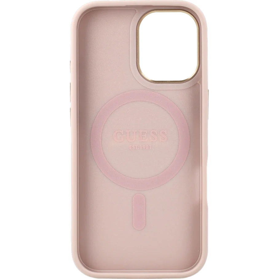 Handyhülle für iPhone 17, Guess Hardcase 4G Classic MagSafe, Rosa
