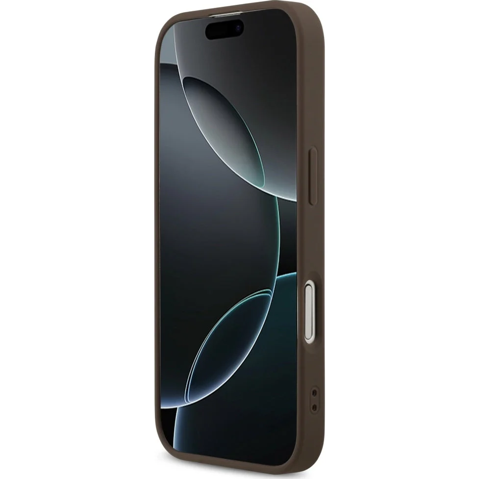 Handyhülle für iPhone 17, Guess Hardcase 4G Printed Stripes mit MagSafe, Braun - Image 6