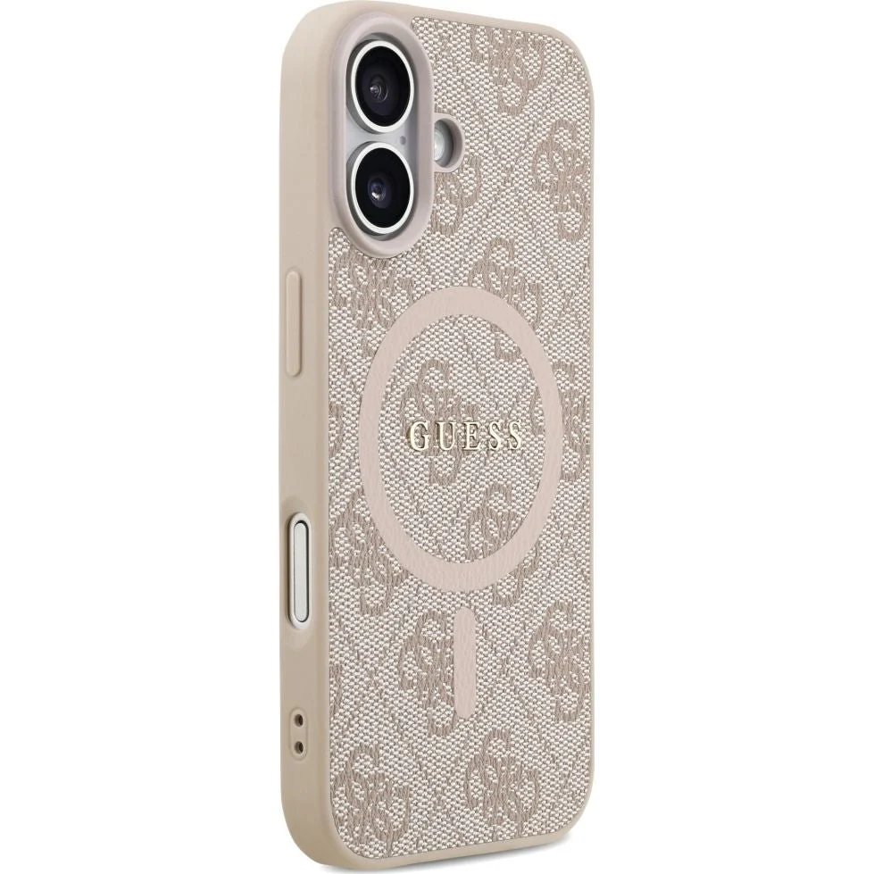 Handyhülle für iPhone 17, Guess Hardcase 4G Ring Classic Logo mit MagSafe, Rosa - Image 4