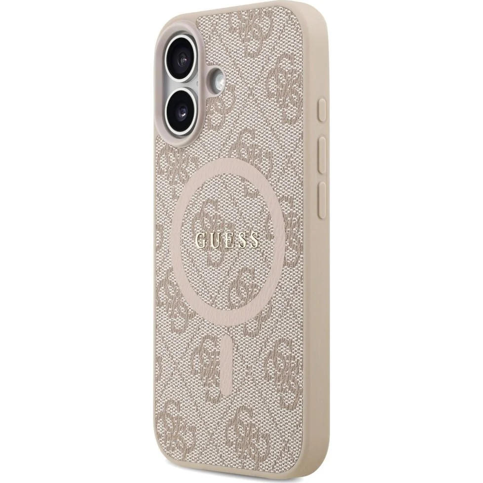 Handyhülle für iPhone 17, Guess Hardcase 4G Ring Classic Logo mit MagSafe, Rosa - Image 5