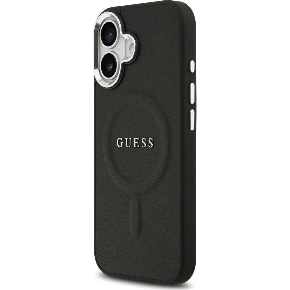 Handyhülle für iPhone 17, Guess Hardcase Classic Logo mit MagSafe, Schwarz - Image 3