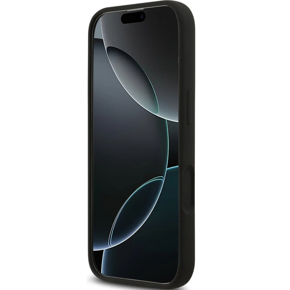 Handyhülle für iPhone 17, Guess Hardcase Silicone Big 4G Script, Schwarz - Image 5