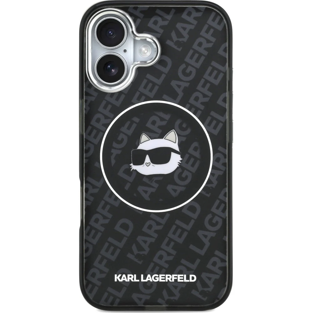 Handyhülle für iPhone 17, Karl Lagerfeld IML Karl Head Logo MagSafe , Schwarz - Image 3