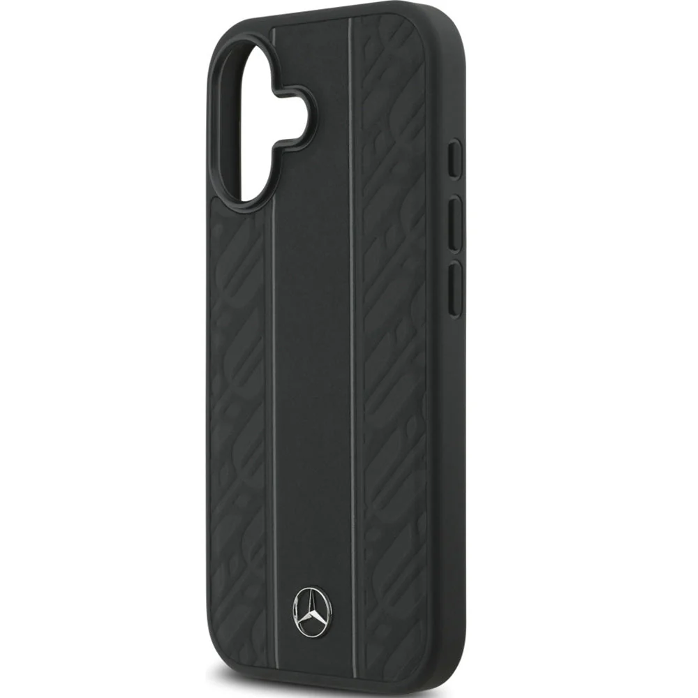 Handyhülle für iPhone 17, Mercedes-Benz Leather Laurel Leaves Stripes mit MagSafe, Schwarz - Image 6