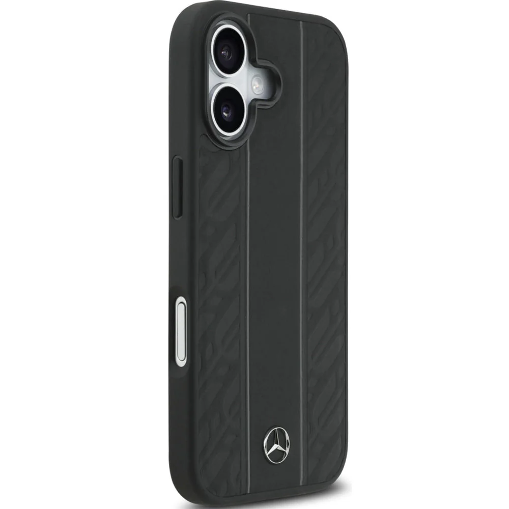 Handyhülle für iPhone 17, Mercedes-Benz Leather Laurel Leaves Stripes mit MagSafe, Schwarz - Image 8
